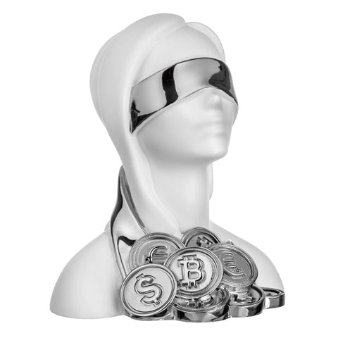 Bongelli Preziosi Scultura Dea Bendata Bitcoin 12x15 cm 5 varianti(1 unità)