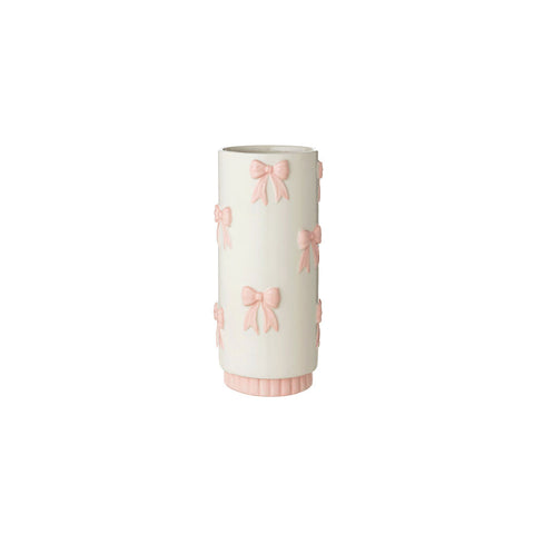 Vase cylindrique à nœuds The Art of Nacchi, style shabby chic, D11,5 x H24,5 cm