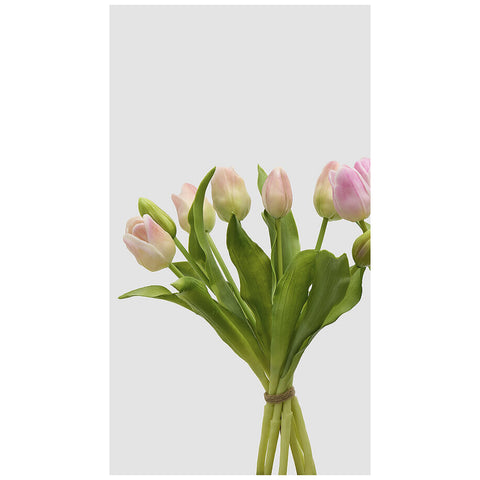 EDG Enzo de Gasperi Bouquet Tulipes x7 Artificielles Real-Touch H30 cm 2 variantes (1 unité)
