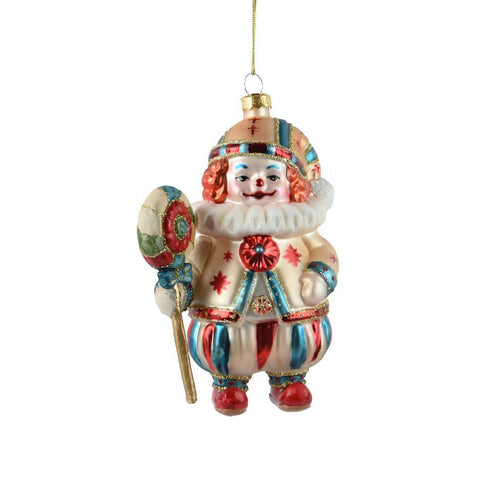 Kaemingk Glass Christmas Clown 10x4xH12 cm 2 variants (1 unit)