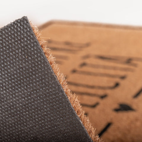 Cloth Clouds Vinyl/Coconut Doormat "Always Choose Happiness My Home" 45x75 cm