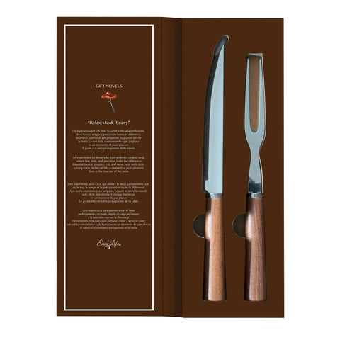 Easy life Idea Regalo Set arrosto 2 pezzi in box "Gift Novels"
