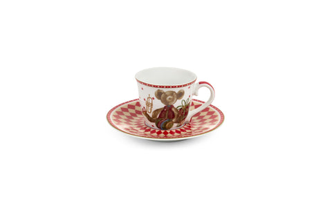 Nuvole di stoffa Coppia tazzine con piattino di natale caffè 90 ml