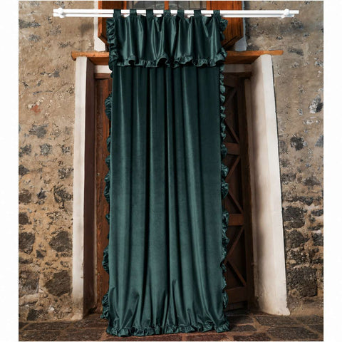 Clodette 2er-Set Samtvorhänge "Violante" 150x300 cm, 3 Varianten (2 Stück)