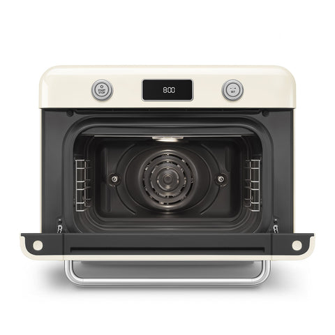 Smeg Forno combinato a vapore da appoggio panna lucido