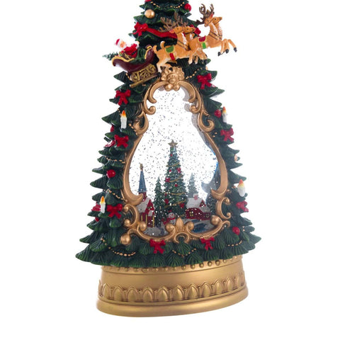 Figurine d'arbre de Noël Blanc Mariclò avec lumières LED 17 x 10 x H 35 cm