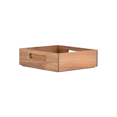 Estia Home Scatola Porta oggetti in legno impilabile "Allure" 20x17.5xH6 cm