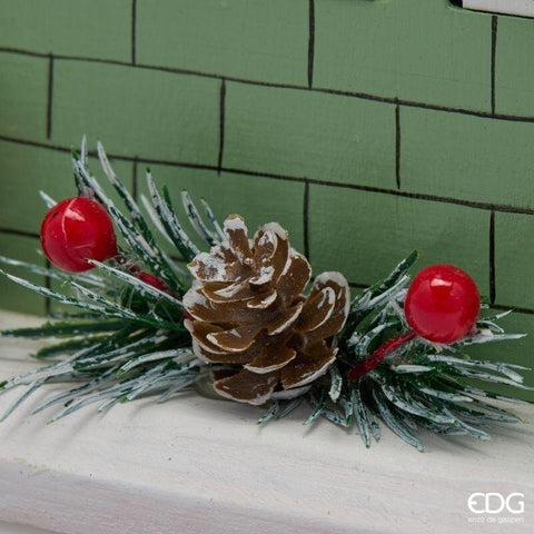 EDG Calendario dell'avvento in legno 24 caselle 25x9,5x35,5 cm