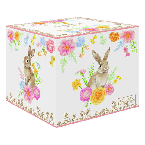 Easy Life Zuccheriera di pasqua in porcellana con coniglio e fiori "Tres Jolie" 180 ml