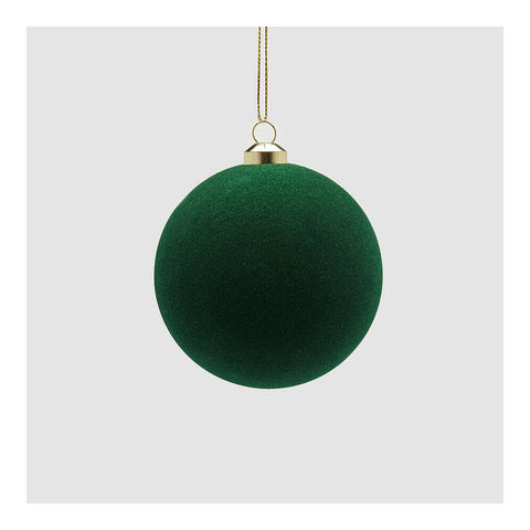 EDG Enzo De Gasperi Box 8 sfere di natale da appendere in velluto D8 cm 3 varianti (8 unità)