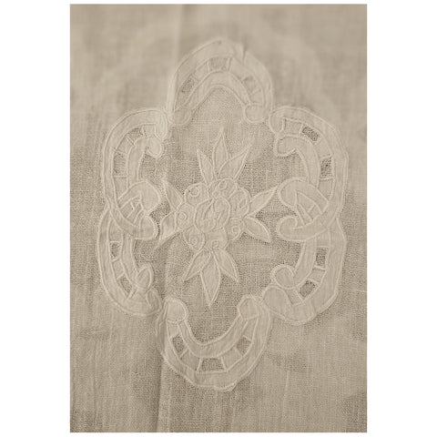 L'Atelier 17 Runner in linen blend with "Duchess" Shabby Chic embroidery 50x150 cm 3 variants (1pc)