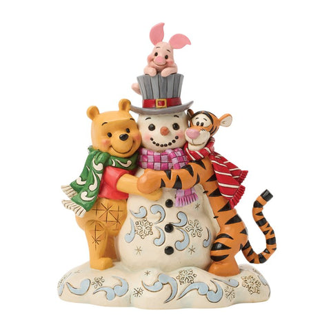 Enesco Disney Statuina di natale Winnie the Pooh e amici H25 cm