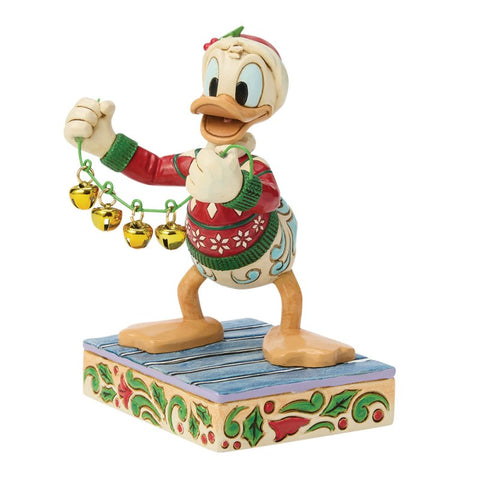 Enesco Disney Jim Shore Statuina di natale Paperino Bells 7.5x5xH12 cm