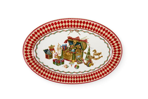 Nuvole di stoffa Piatto da portata di natale ovale 35x23.5 cm