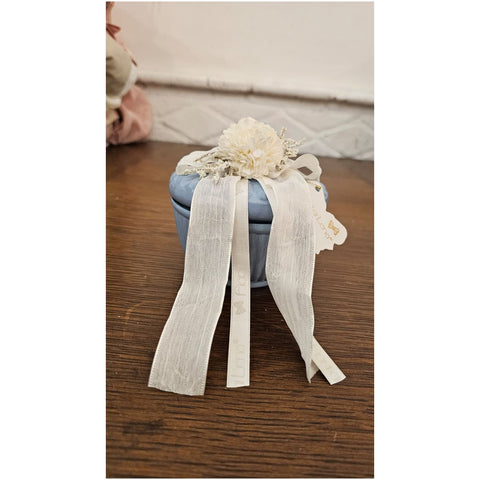 Fiori di Lena Candela in vasetto di ceramica con fiore Dalia D11xH10 cm 5 varianti(1 unità) - Angelica Home Stabia