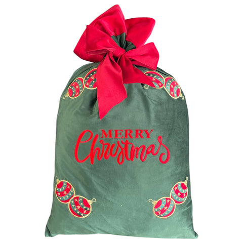 Sac de Noël en velours Clodette « Cirque de Noël » 70x48 cm 3 variantes (1 unité)