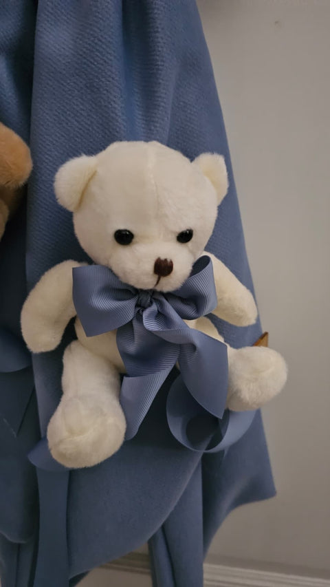 Madame Fioccò Fiocco Nascita azzurro con orsetti "Nuvola di coccole" L31xH80 cm