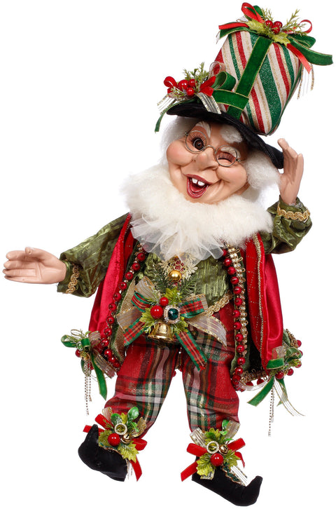 GOODWILL Mark Roberts Elfo Regalo di natale medio in resina H55 cm
