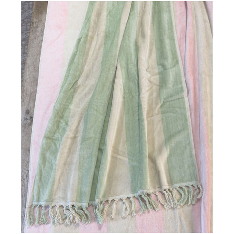 L'Atelier 17 Serviette de plage jacquard éponge + sac filet "Portami al Mare" 90x170 cm 4 variantes (1 unité)