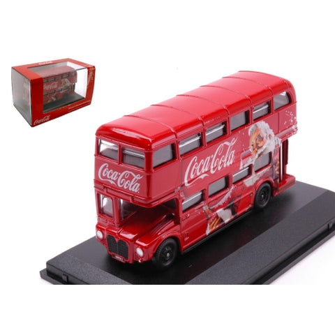 Oxford Routemaster Autobus Modellino Coca Cola Xmas 1/76 8.2x3.4xH4.2 cm - Angelica Home Stabia
