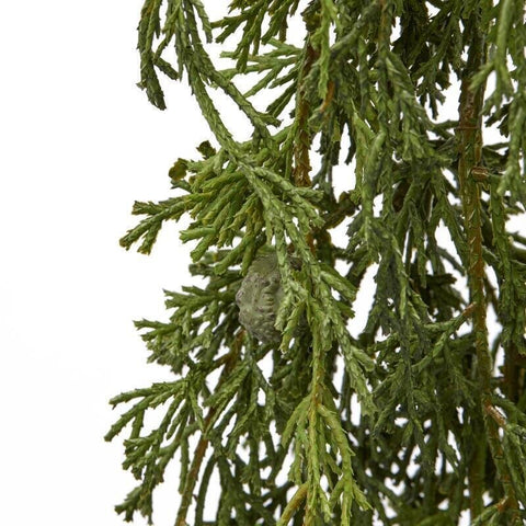 EDG Decorazione natalizia Festone Tralcio Thuja sintetico H195 cm