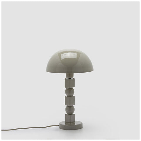 EDG Enzo De Gasperi Lampada da tavolo Geometrie luce led in metallo grigio IP20 D26xH46 cm - Angelica Home Stabia