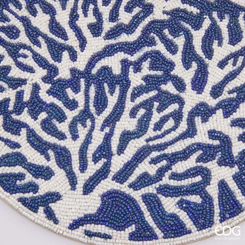 EDG Enzo de Gasperi Coral round beaded placemat D36 cm