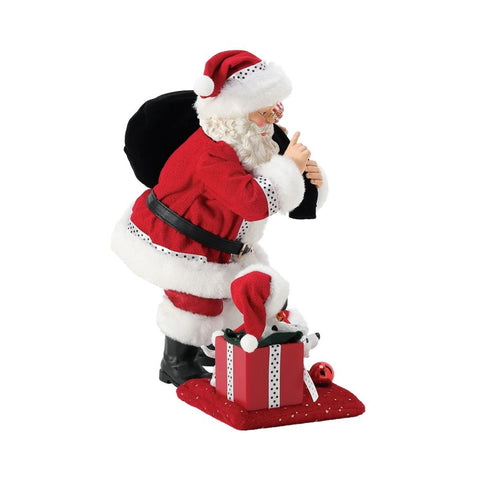 Department 56 Statuina Babbo natale con cagnolini "101 Reasons to Love Christmas" 25x15xH25 cm
