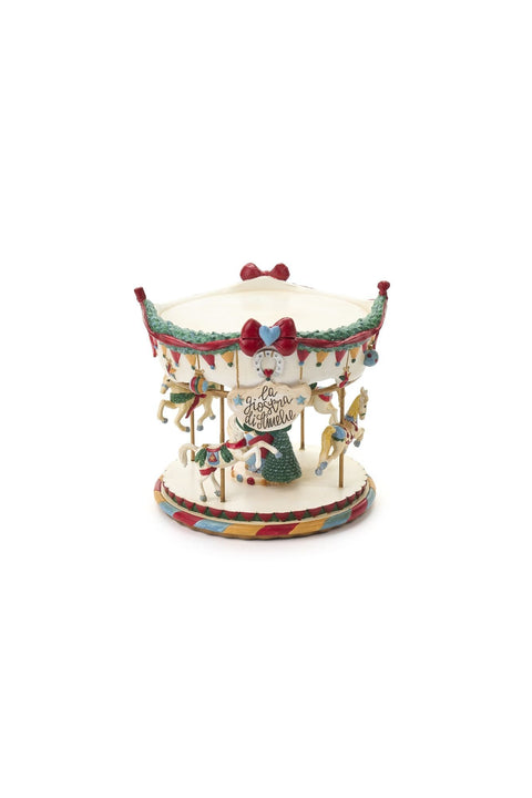 Carrousel de Noël en tissu Nuages ​​"Carousel" 23x23,5xH20 cm