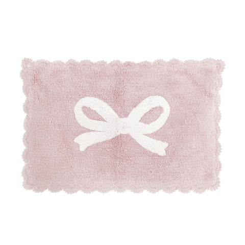 Blanc Mariclò Tappeto bagno in cotone con fiocco 45x75 cm 4 varianti(1 unità)
