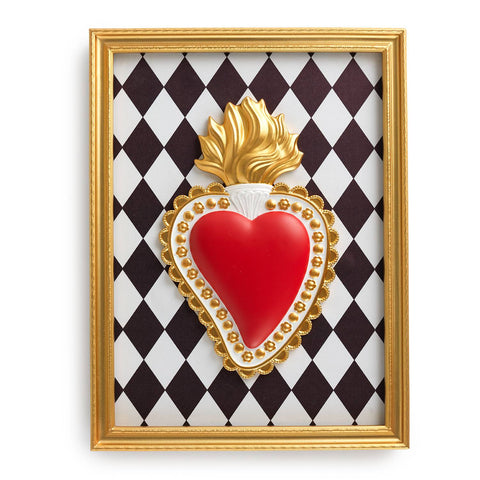 Tableau Henriette Cœur et Diamant « Ton Cœur » 40x30 cm