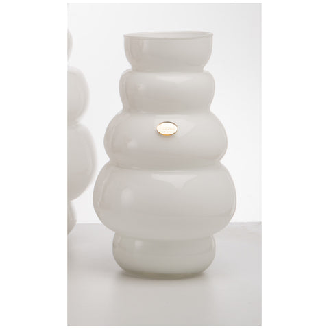 Divina Collection Vaso grande in vetro "Aurora" D11xH30 cm 2 varianti(1 unità)
