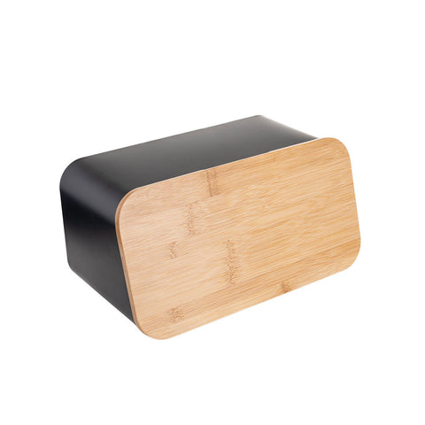 Estia Home Portapane in metallo e bamboo 34,5x19xH17 cm