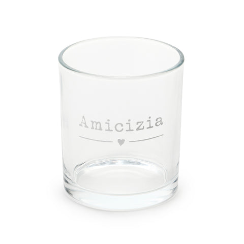 Nuvole di Stoffa Set de 6 verres en verre "Amitié" "Ma maison" 370ml