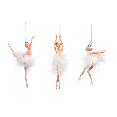 GOODWILL Ballerina in resina abito bianco H19 cm 3 varianti (1pz)