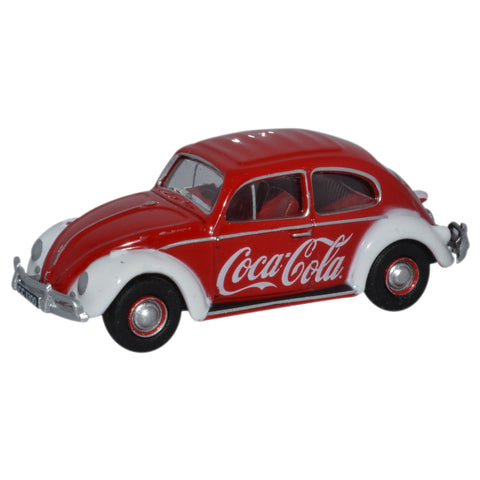 Oxford Diecast VW Maggiolino Bettle Red Coca-Cola 1:76