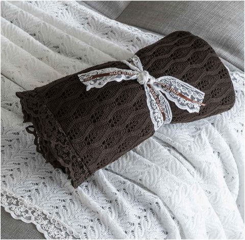 Chez Moi Plaid Dentelle con pizzo Corinzio + box regalo 140x170 cm 2 varianti(1 unità)