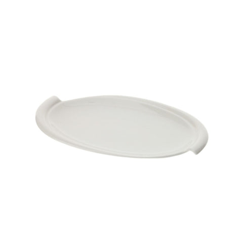 Hervit Vassoio ovale in porcellana bianca 40x25xH3 cm