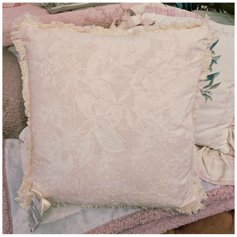 Coussin décoratif floral à volant « Micaela » L'Atelier 17 45x45 cm 3 variantes (1 unité)