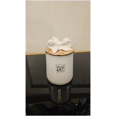 Chiaraela Scatola rotonda Eli media fiocco D7xH11.5 cm 4 varianti(1 unità)