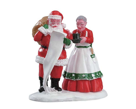 LEMAX Personaggi Babbo e Mamma Natale "Chocolate To Go" H6.9x6.7x4.1 cm