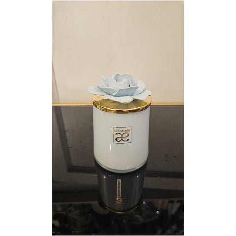 Chiaraela Candela media Fiore "Giardino" D7.5xH11 cm 2 varianti(1 unità)