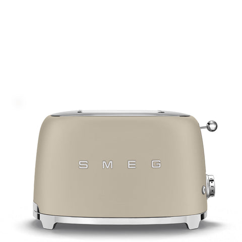 SMEG 2-Slice Stainless Steel Toaster Moonlight Beige 950W 198x310 cm