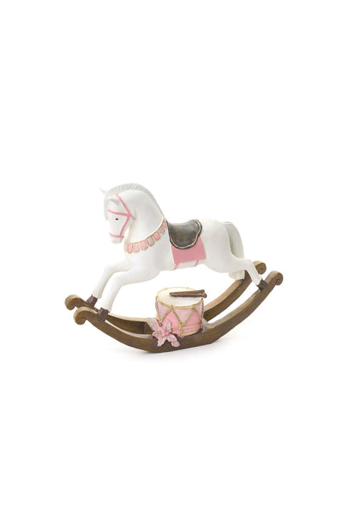 Figurine de Noël en tissu Nuages ​​Cheval à bascule « Darling » 32 x 8 x 25 cm