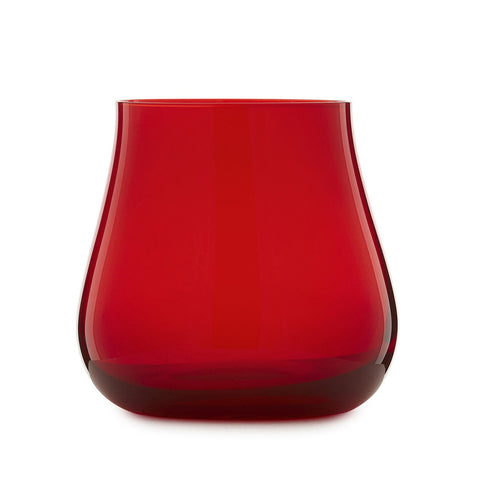 Fade Lot de 6 verres à eau en verre rouge « Limosa », moderne 340 ml