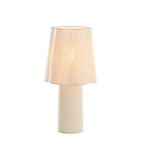 Light & Living Lampada in lino naturale con paralume "Musaby" D25xH50 cm