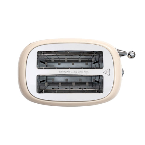 Estia Home Tostapane 2 Fette in acciaio inox crema Retro "Epoque" 815w