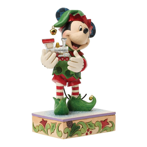 Enesco Disney Statuina di natale Topolino elfo "Special Edition" H19.5 cm