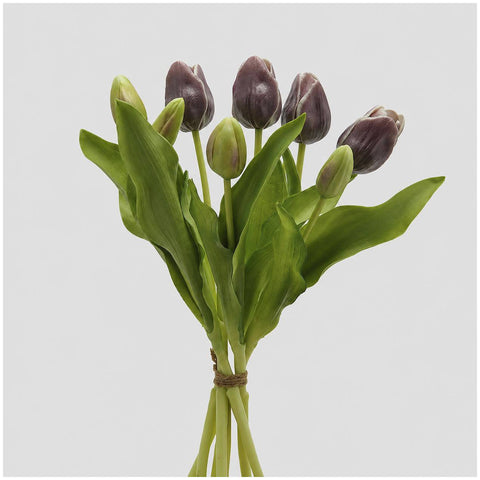 EDG Enzo de Gasperi Bouquet de Tulipes Real Touch artificiel H30 cm 2 variantes (1 unité)