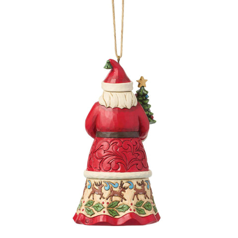 Enesco Babbo Natale decoro in resina per Albero 6.5x4.5xH12.5 cm